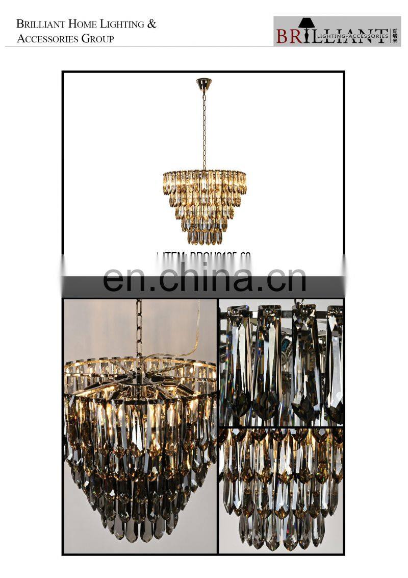 Luxury atmospheric living room personality necktie crystal Chandelier