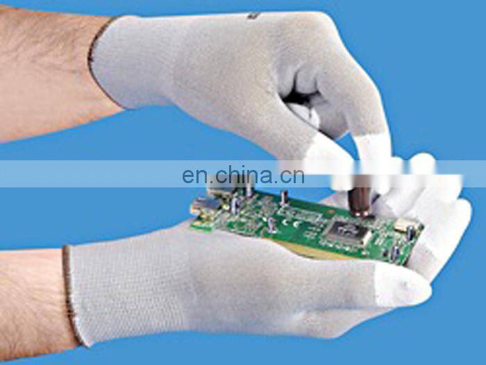 High Quality Anti-static ESD PU Finger Coated Gloves