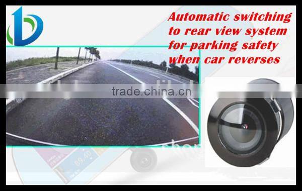 5 inch screen android rearview mirror with gps camera