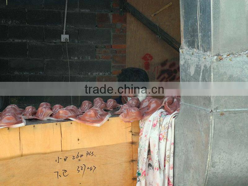 White Latex Masks of Terror with Hair