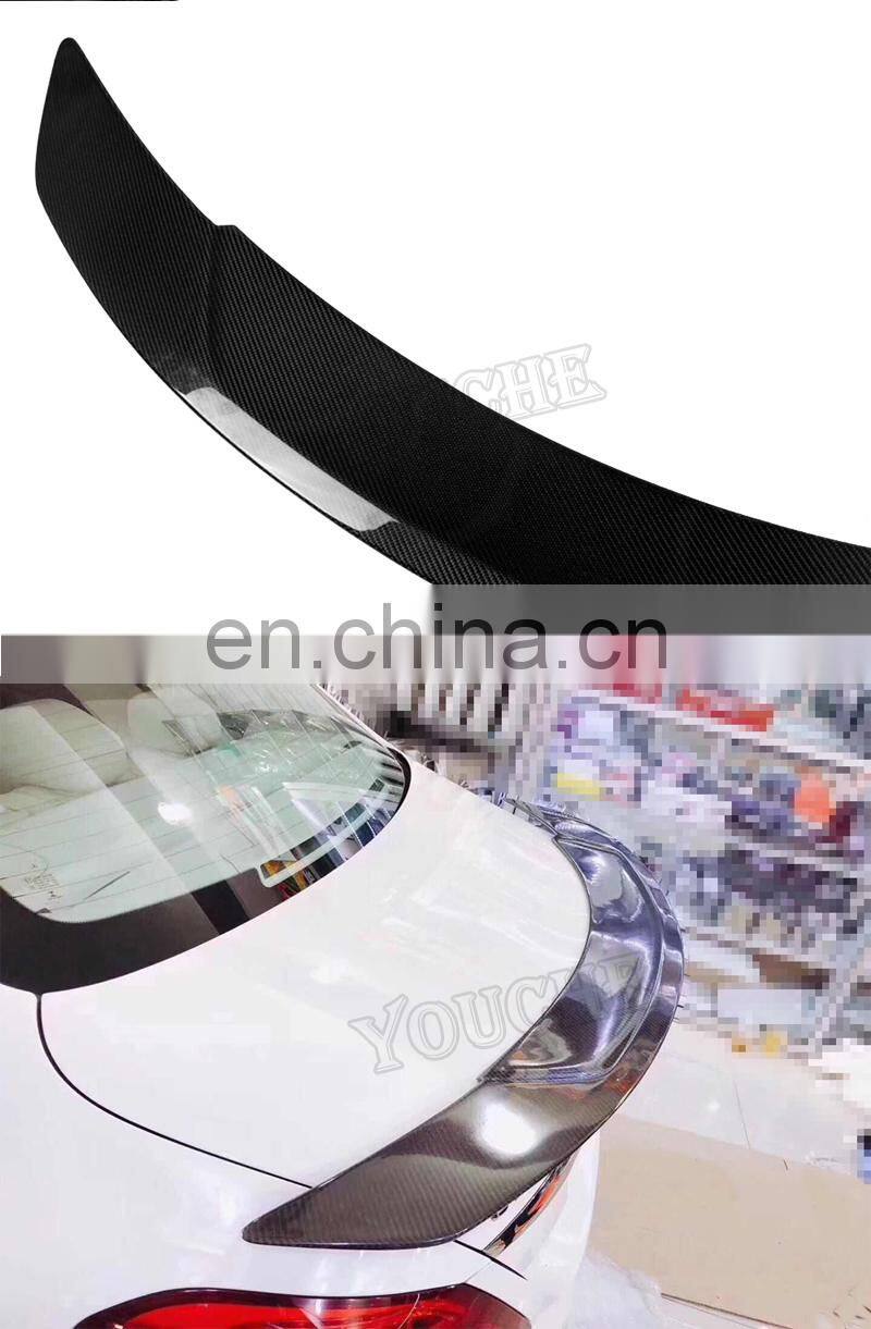 RT style carbon fiber rear trunk wings spoiler for Mercedes Benz E class W238 C238 2 door coupe 2016+