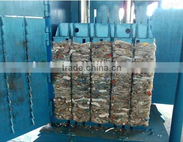 waste carton paper ,plastic pet Bottle Baler Machine / hydraulic full automatic baler press