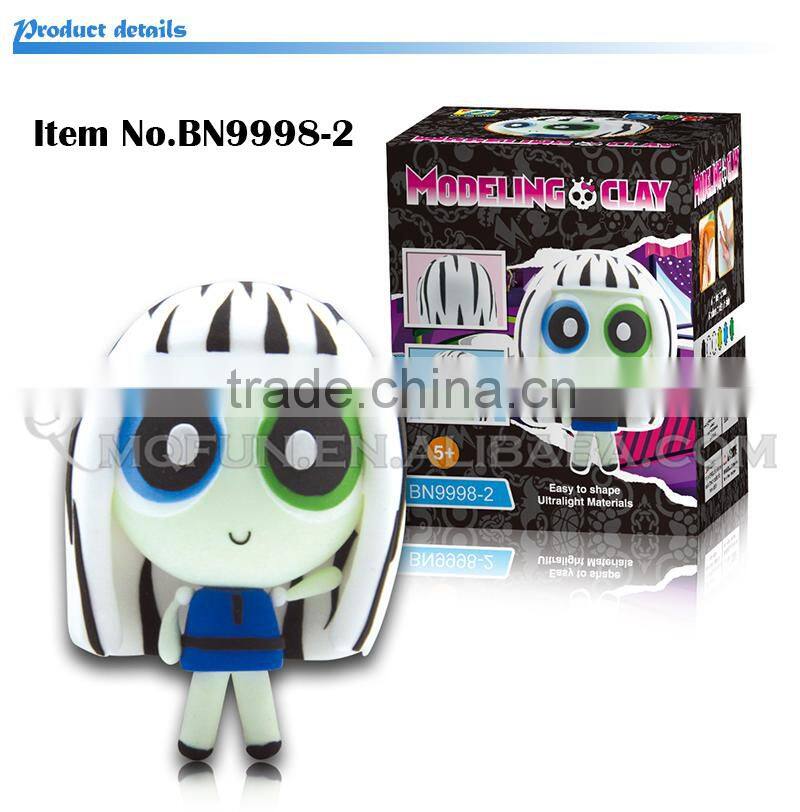 Mini Qute Bonnie kawaii American girl fashion dolls DIY cartoon model building block plasticine clay educational toy NO.BN9998-2