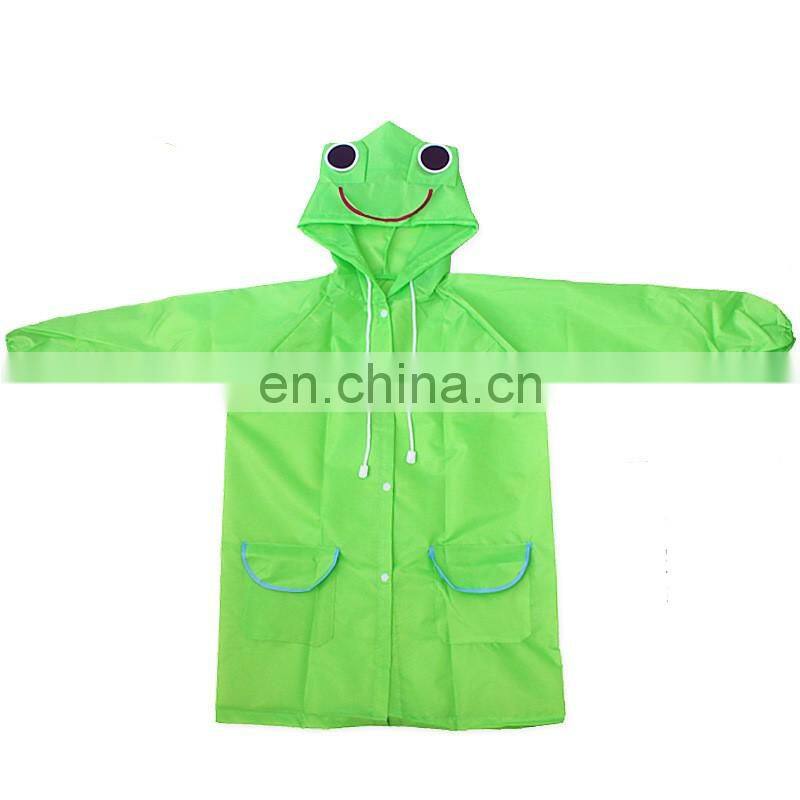 Cute Kids Raincoat Cartoon Animal Waterproof Kids Raincoat For children Rain Coat