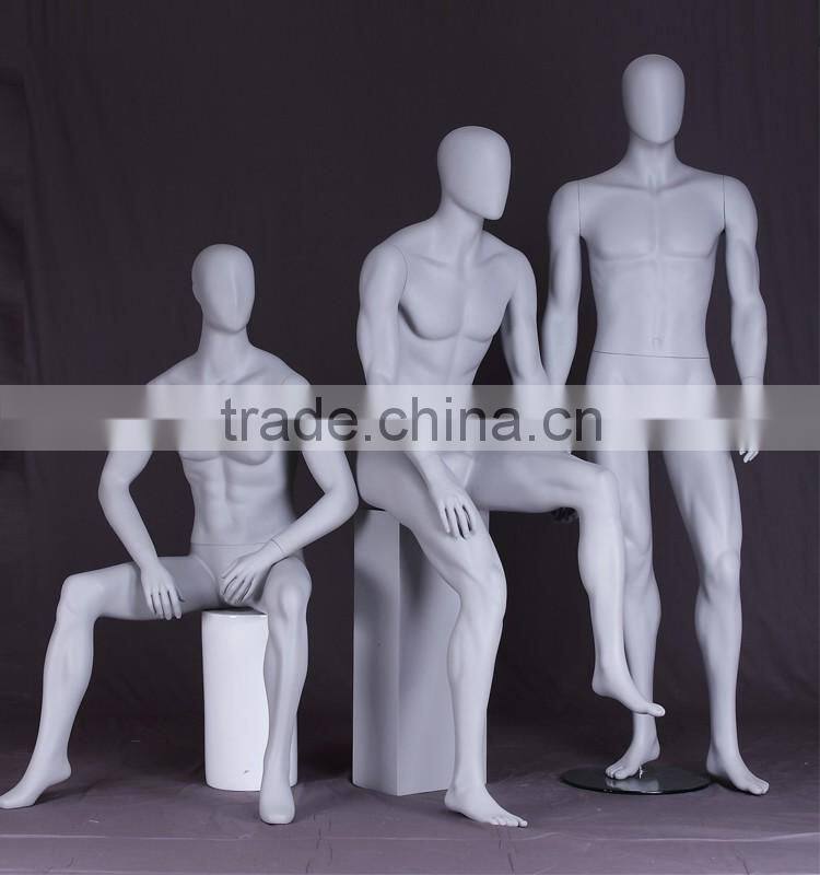 abstract fiberglass sitting male mannequin