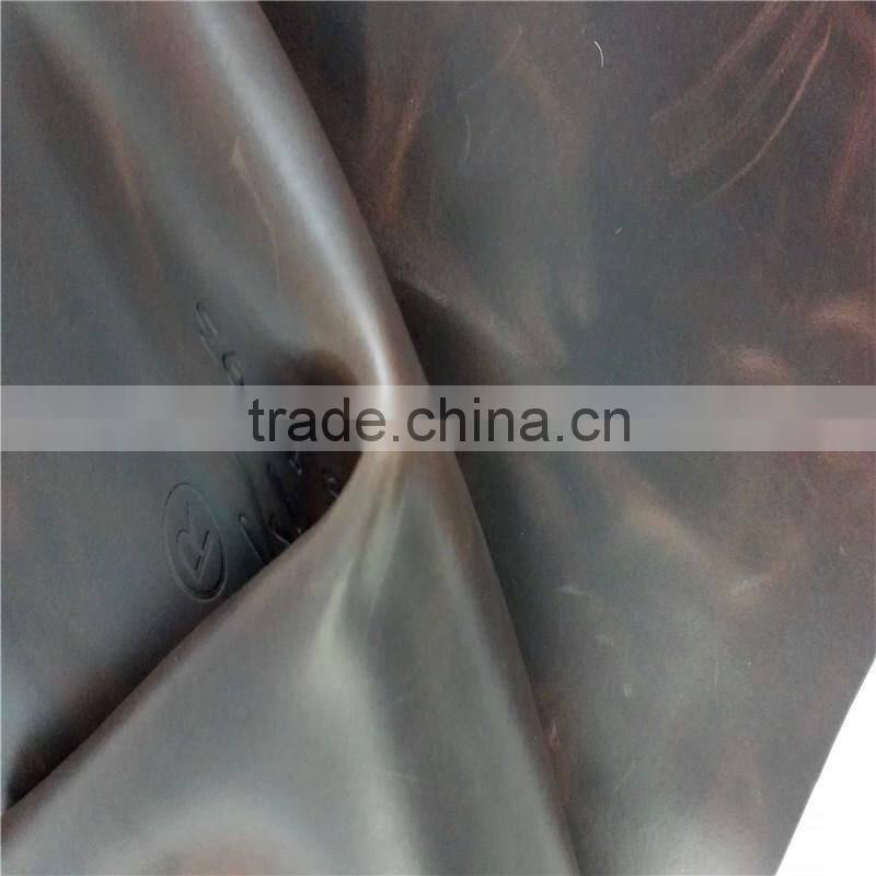 Pull up cow leather for luggage bag leather