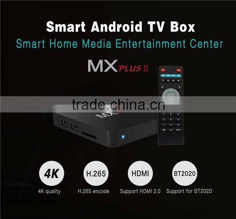MX Plus II RK3229 TV Box Quad Core Android 4.4 Kitkat Bluetooth 4.0 1G/8G 4K H.265/H.264 Kodi Pre-installed Smart Media Player