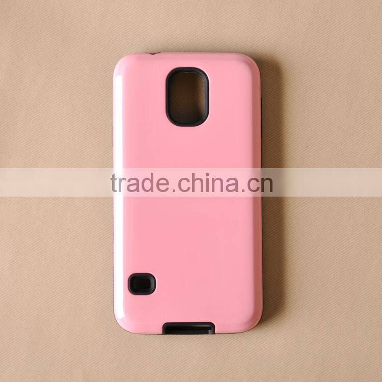 TPU + PC combination slip dustproof cell phone protective shell for samsung s5