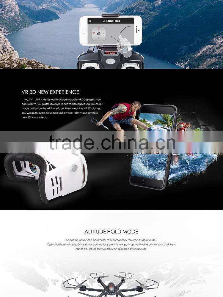 Minitudou helicopter 2.4G Quadcopter New Barometer Height MJX X601H Professional Drone With HD Camera