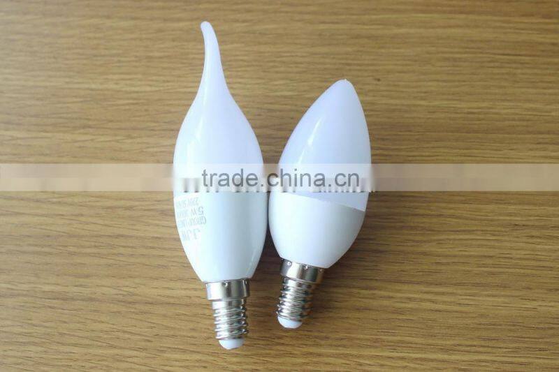 Hot selling candle 3 volt led light bulbs 4w led candle with UL CUL SAA offer 2835 SMD DC12V 3W 2800k 3000k warm white