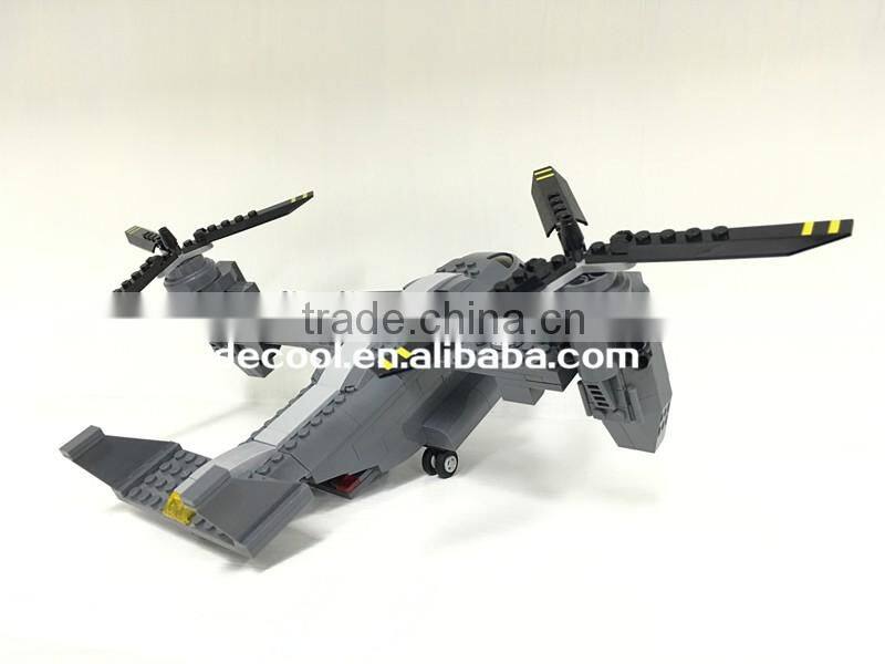 2016 New Decool 2113 318pcs Bell Boeing Osprey Aircraft Model 3D Building Bricks Toys