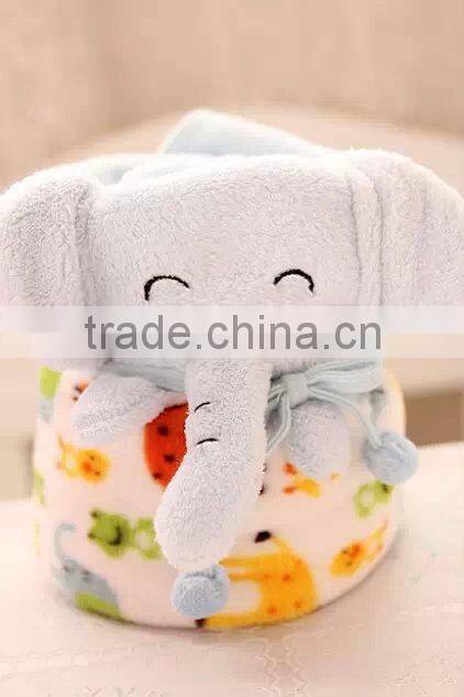 plush elelphant blankets/baby plush blankets