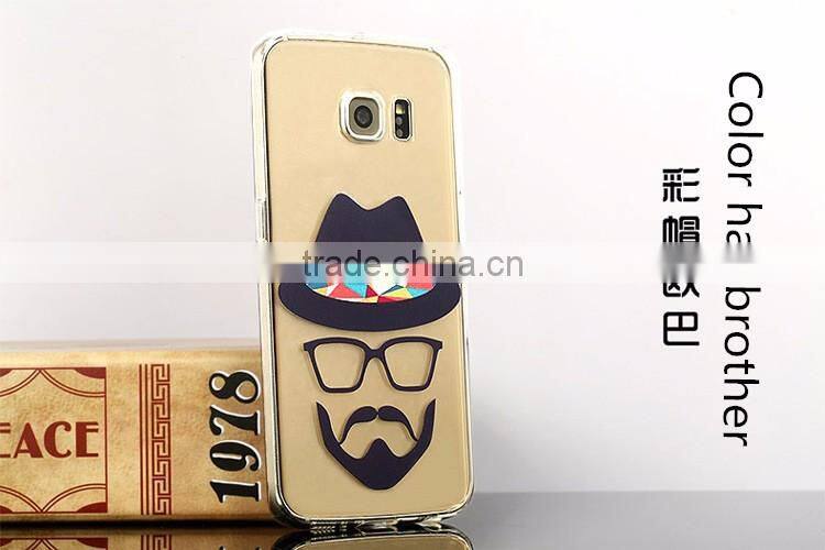 Exquisite transparent painted silicone soft case for Samsung