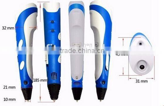 2016 Newest 3D Printer Pen 3D Drawing Pen LED 3D Printing Pen for Kids as Gift