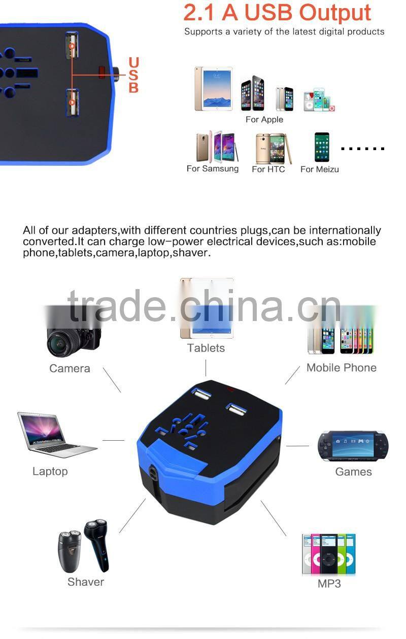 2016 Travel Power Converter Travel-Power-Converter-Adaptor Car Charger/Traver Charger Adaprter 2-in-1