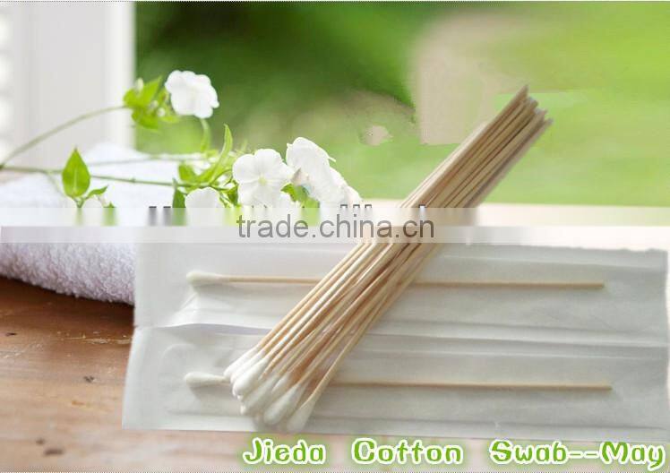 Wooden stick cotton buds mediacal applicator
