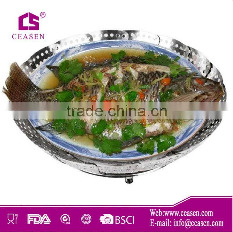 Plastic food steamer/cooking steamer for kitchenware