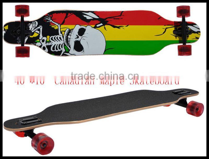 wholesale Canada Maple skateboard with grip tape longboard