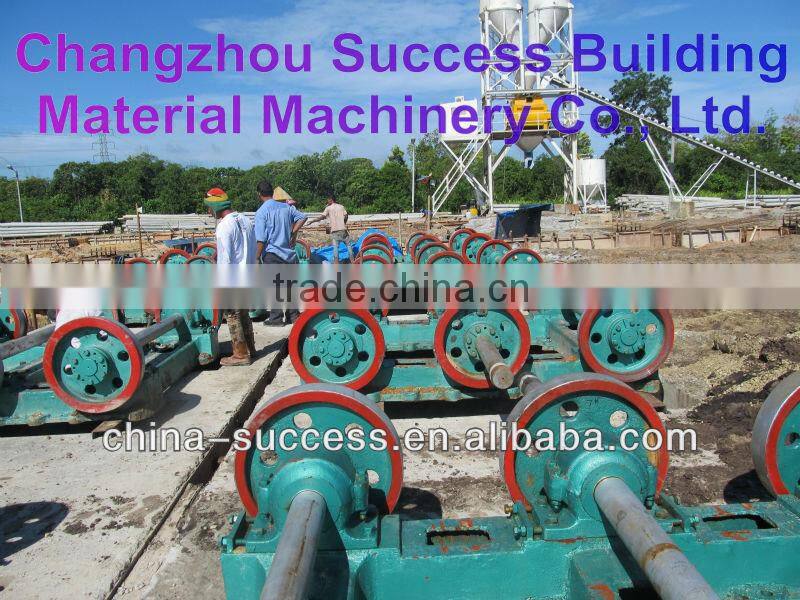 Spinning machine for concrete pole production
