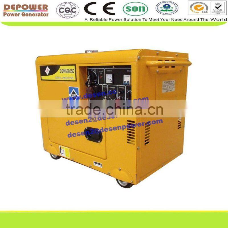 5kw,6kw Air cooled small silent diesel generator