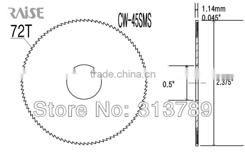 saw blades CW-45SMS CARBIDE slotters for HPC Premier and Power Speedex key machine