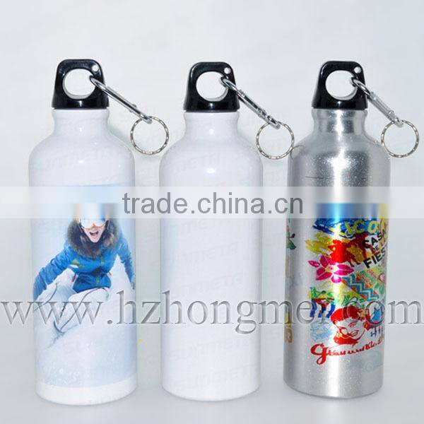 New Arrival Slim 600ml Blank Aluminium Transfer Sport Bottle with Coating
