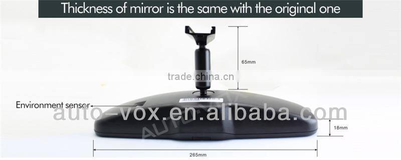 4 inch roof car lcd monitor with 2 temperatures sensors and compass