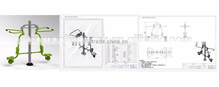 China High Quality Outdoor Exercise Physicial Fitness Equipment, Green Outudoor Gym Fitness Equipment