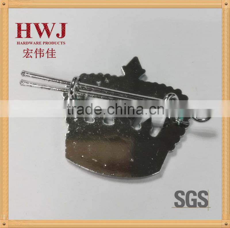 chrome plating custom made metal badge