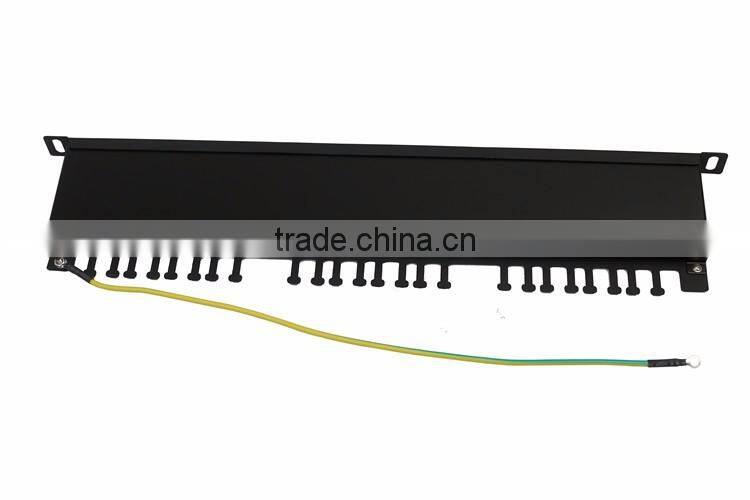 24 port cat5e patch panel, FTP rack mount patch panel, patch panel network