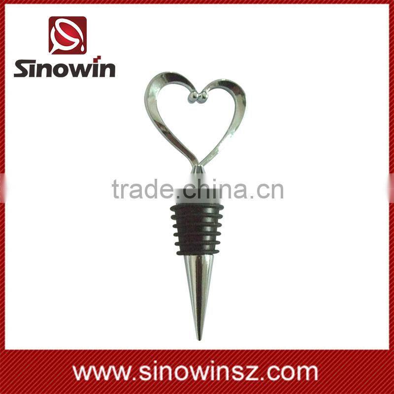 Factory OEM Wine Bottle Stopper With Heart Design