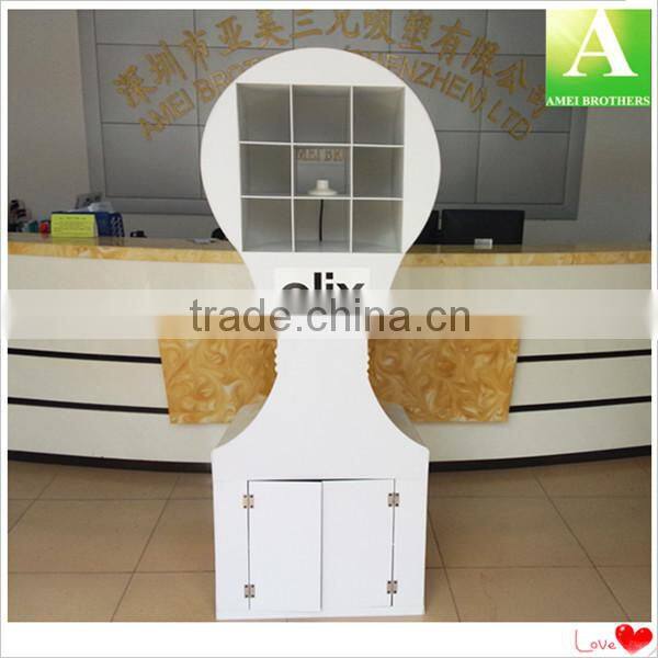 POP Vacuum Forming PMMA Plastic Promotion Display Rack For Supermarket Shops