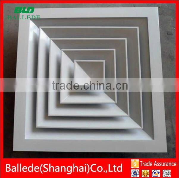 HVAC system powder coated air conditioning diffuser size