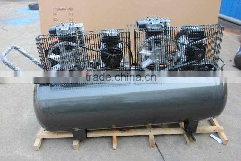 200L 3HP*2 two motor two pump Italy type 2065 8CFM*2 air compressor
