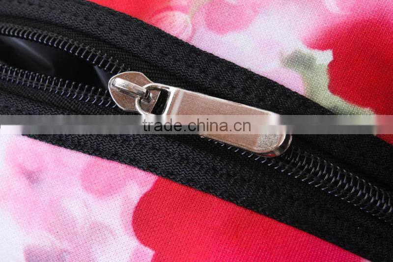 High quality flower printing neoprene tote bag for woman