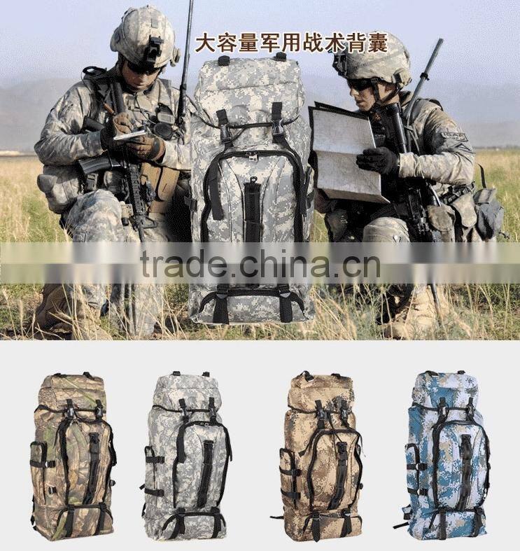 Outdoor large waterproof sport camouflage backpacks tactical