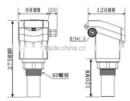 ultrasonic sensor distance meter / ultrasonic sensors level meter