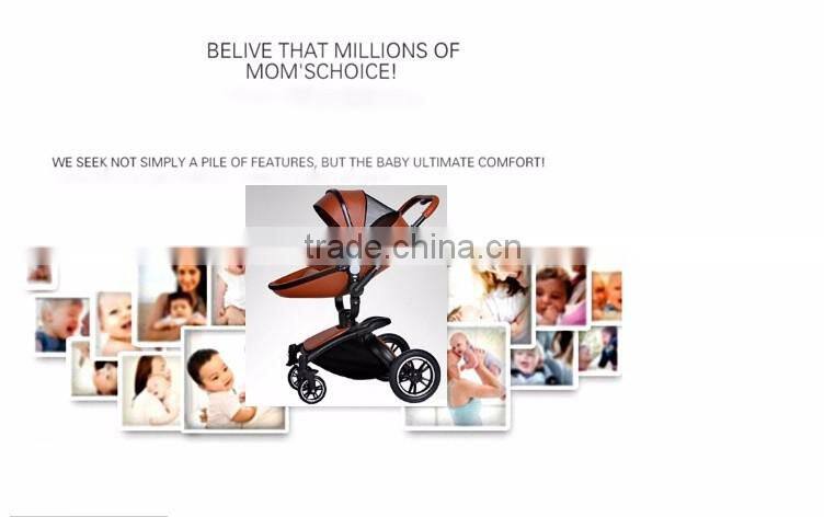 Egg baby stroller ,multi-function 3 in 1 baby stroller with high landscape