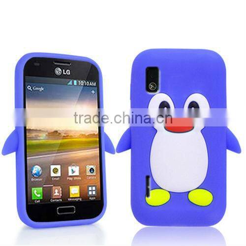 PENGUIN SILICONE SKIN MOBILE PHONE CASE COVER FOR LG OPTIMUS L5 E610