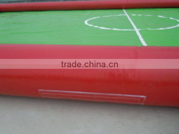2016 hot inflatable football court,interactive sports game stuff human foosball for sale