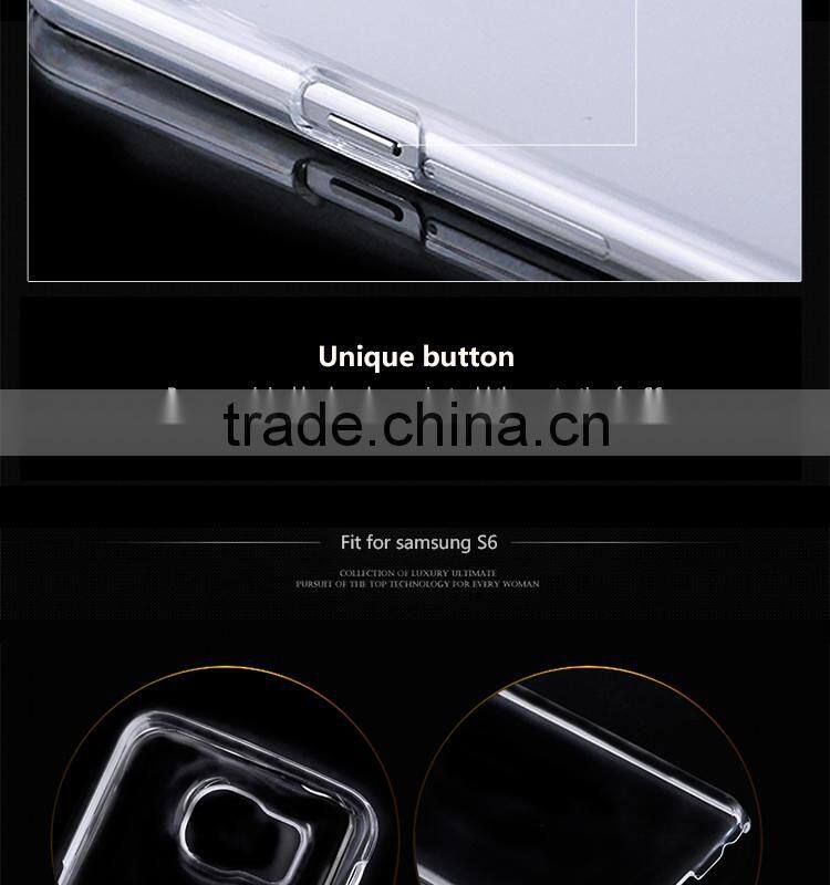 Looking for epoxy gel case for Samsung S6, gel case factory supply clear PC epoxy case