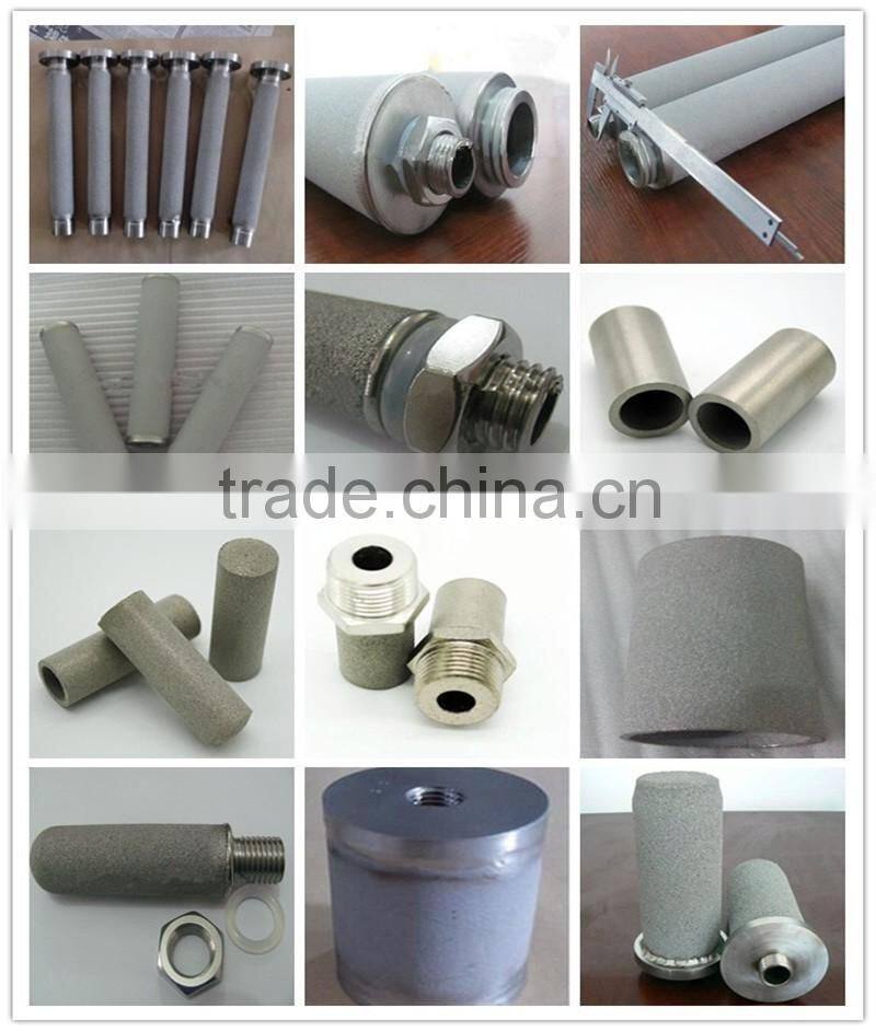 226 Connector Sintered Titanium Powder Filter Cartridge OD60 intelle factory
