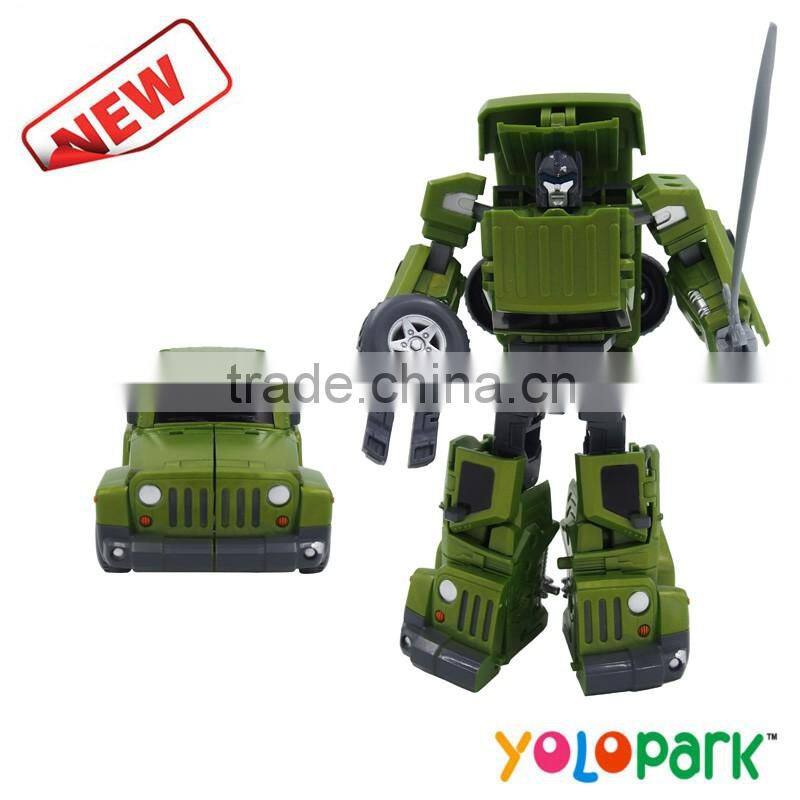 Hot sale high quality plastic deformation robot transformable car toys