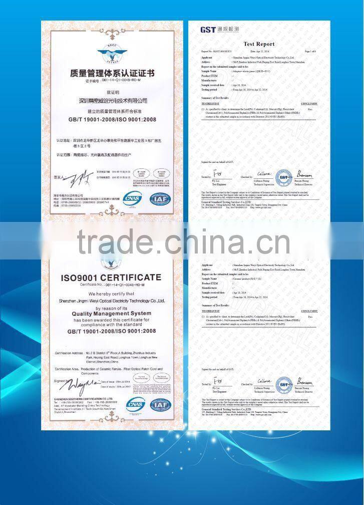 Factory supply 1X2 1X4 1X8 1X16 1X32 1X64 1X128 fiber optic PLC splitter made in China