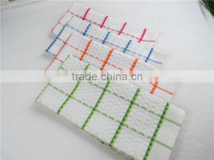 home textiles high quality kitchen cotton towel with check