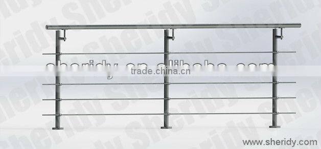 balcony stainless steel railing post design