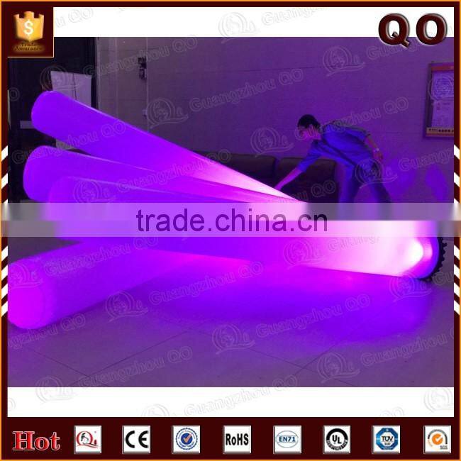 Color changing pillar inflatable tube with led for party and festival