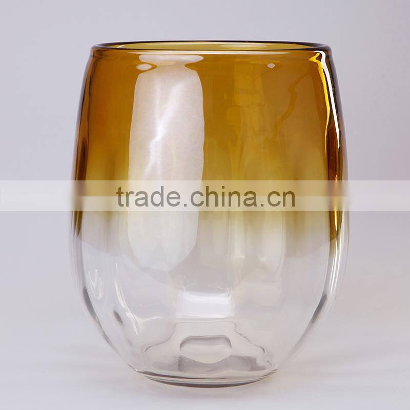 Promotion Cheap Amber glass vases