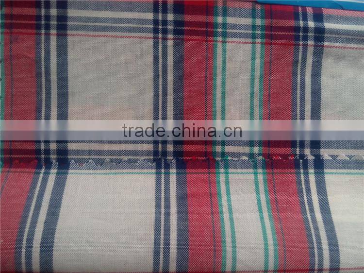 Fashion shirt garment 100% cotton yarn dyed fabric