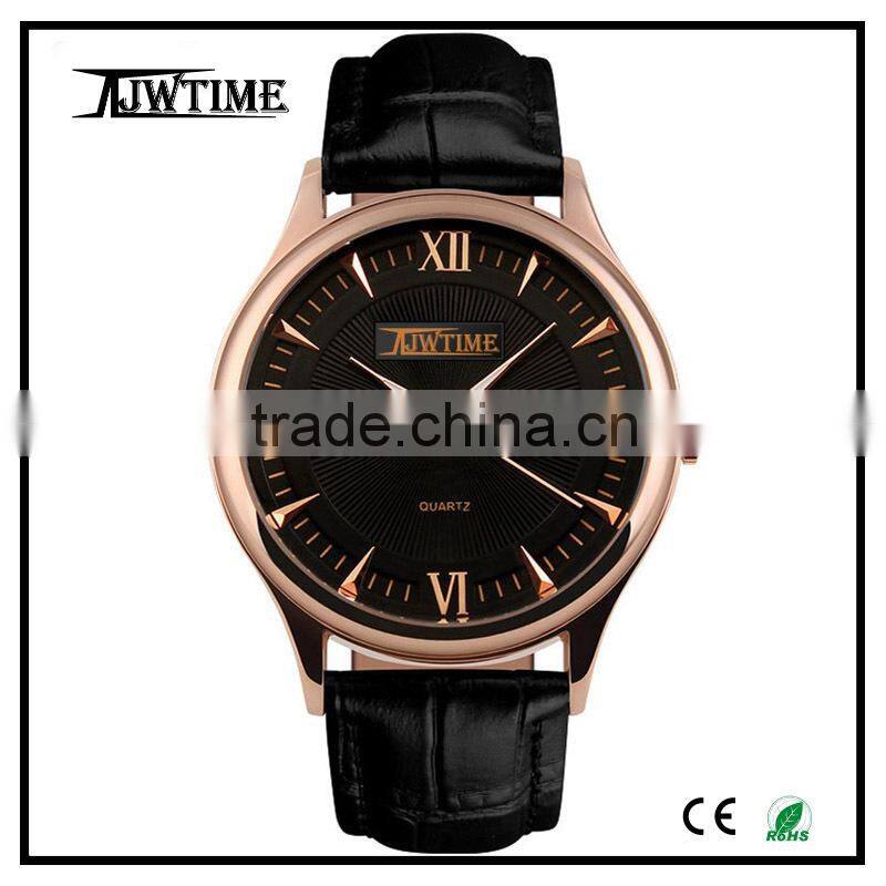 china wholesale leather watch/japan movt quartz watch stainless steel back,vintage watches/mens watches